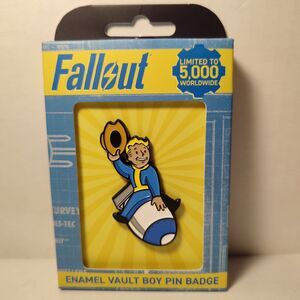 Fallout Vault Boy Enamel Pin Limited Edition Official Bethesda Collectible Badge